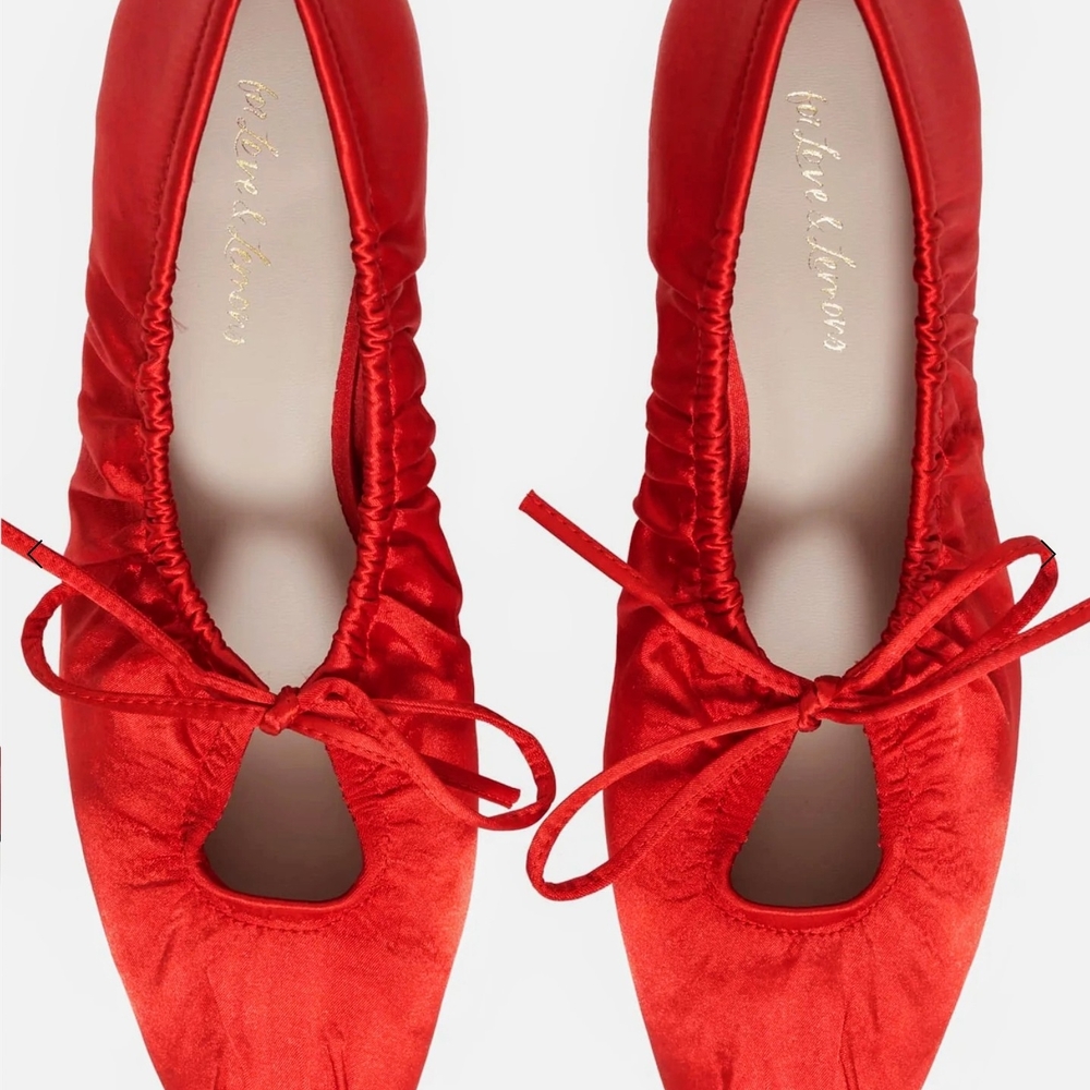 For Love And Lemons Red Heels Striking Design